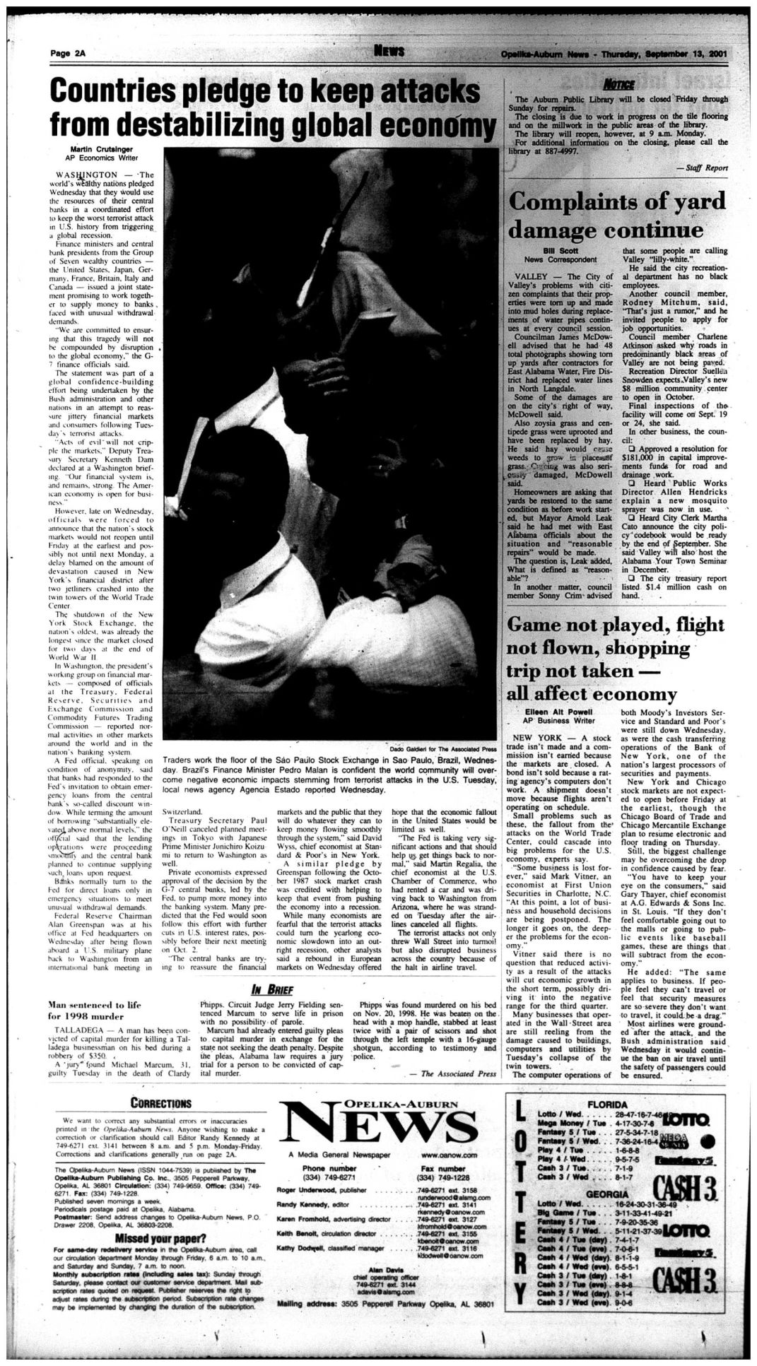 Thursday, Sept. 13, 2001